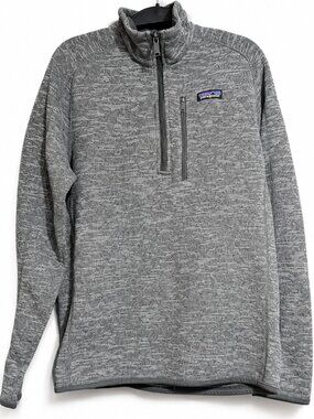 Patagonia Better Sweater 1/4 Zip Fleece Gray Men's S Style 25522 FA18